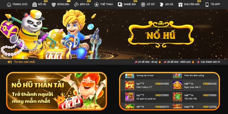 Điểm nổi bật về nổ hũ của i9bet